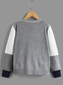 Boys Colour Block Cardigan - Multicolor - View 2