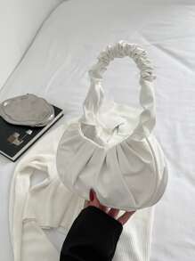 Bolso fruncido mini asa superior - Blanco - Ver 1