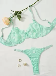 Classic Sexy Dessous Set mit Spitze Bügel