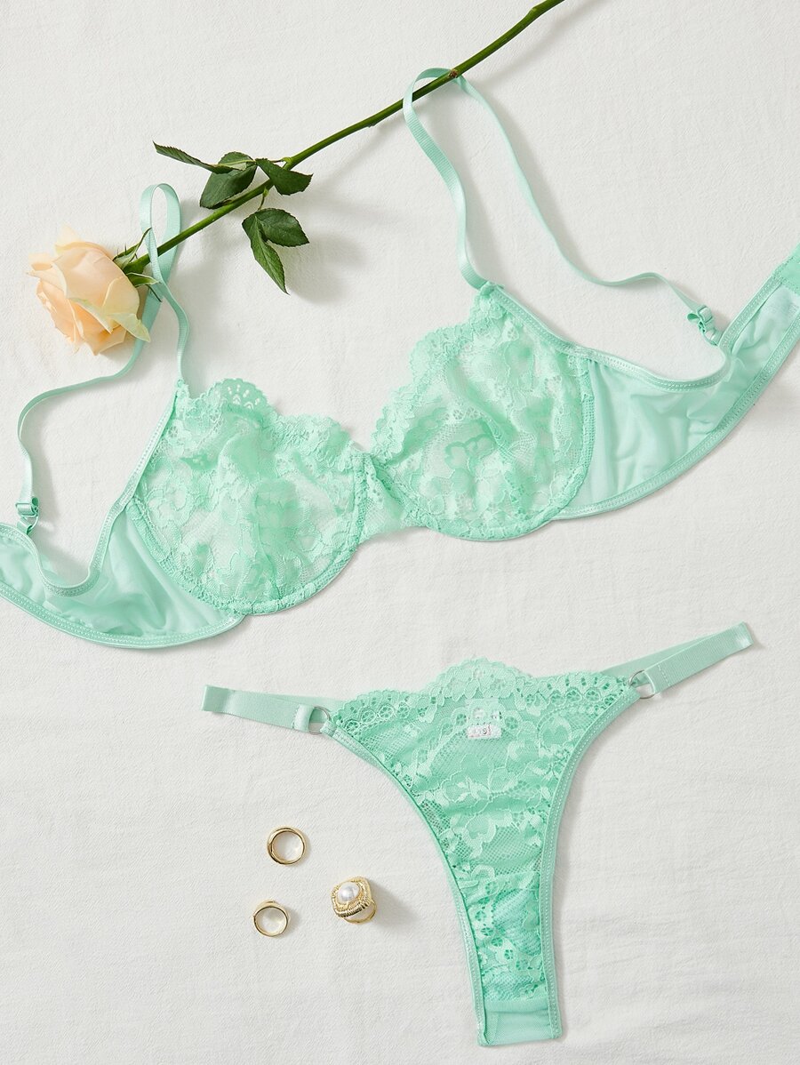 Classic Sexy Dessous Set mit Spitze Bügel