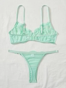 Classic Sexy Dessous Set mit Spitze Bügel