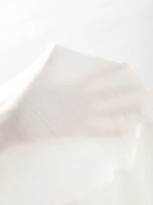 RueChic Solid Mock Neck Solid Tee - White - View 5