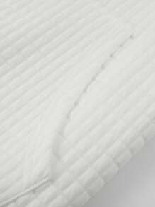 Manfinity Homme Men Letter Patched Drop Shoulder Hoodie - White - View 4