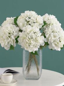 1 件/6 件人造绣球花束适用于婚礼装饰、家居装饰、客厅、餐厅、卧室、新娘婚礼花、手腕花、胸花、生日派对用品、新年礼物、情人节、礼物