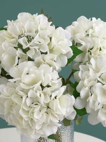 1 件/6 件人造绣球花束适用于婚礼装饰、家居装饰、客厅、餐厅、卧室、新娘婚礼花、手腕花、胸花、生日派对用品、新年礼物、情人节、礼物