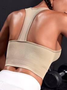 Easithlete Sujetador deportivo unicolor de espalda nadador