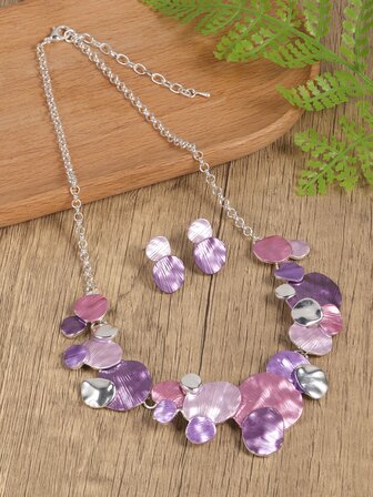 3 件不对称装饰首饰套装