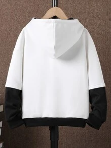 Tween Boy Slogan Graphic Patch Detail 2 In 1 Sweatshirt - White - View 2