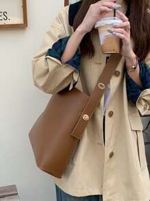 Minimalist Square Bag - Brown - View 4