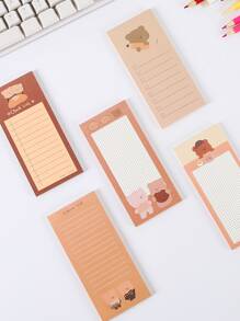 1入組卡通熊圖案隨機便簽 - 彩色 - 查看 5