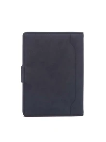 CHARM INFINITE Plane & Letter Detail Passport Case - Black - View 2