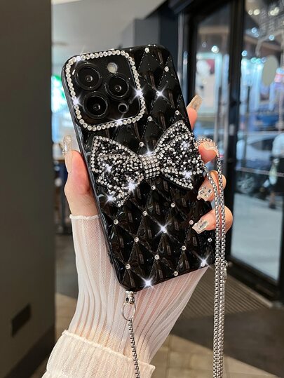 1 个水钻挂绳 TPU 手机壳适用于 7/8/SE2/7p/8p/X/XS/XR/XS Max/11/11 Pro/11 Pro Max/12/12 Pro/12 Pro Max/13/13 Pro/13 Pro Max/14/14 Pro/16 Plus/14 Pro Max/15/15 Pro/15 Plus/15 Pro Max，保护套防水防震防摔防刮