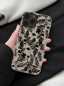 Flower Pattern Phone Case Compatible With iPhone 15/15Pro/15Plus/15Promax - Multicolor - View 1