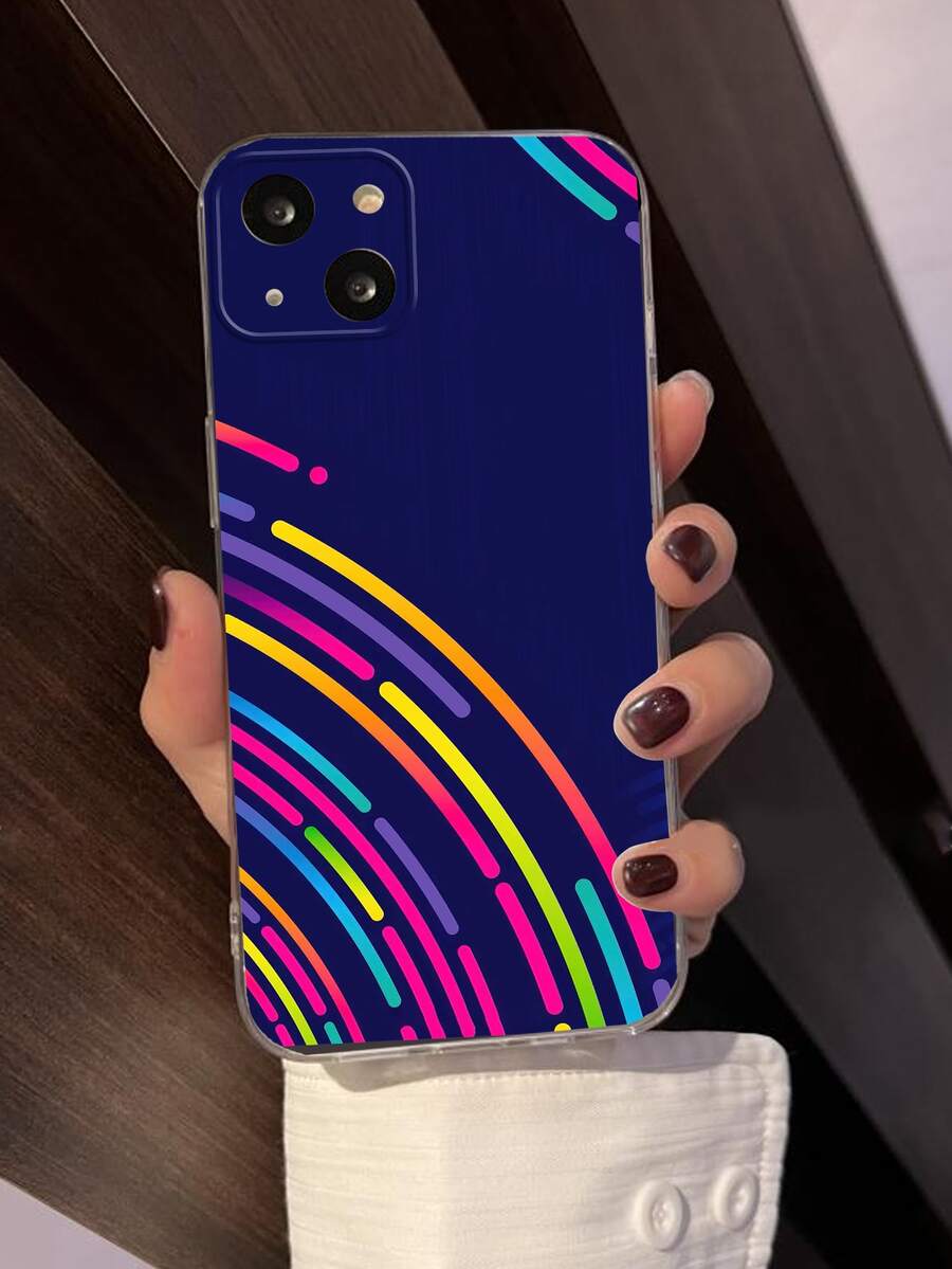 彩虹條紋手機殼