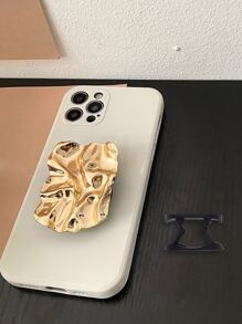 1 Ốp Điện Thoại Họa Tiết Sóng Kim Loại Tương Thích Với iPhone 15 Pro Max, Xiaomi - Màu be - Xem 4