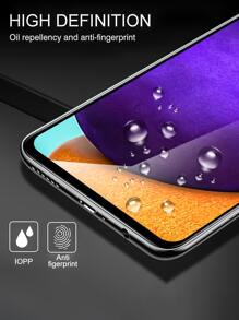 4入組手機螢幕保護鋼化膜適用於華爲/三星/紅米 - 黑色 - 查看 6