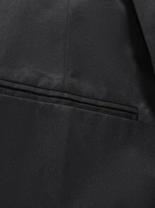 Manfinity Men 1pc Double Breasted Blazer - Black - View 5