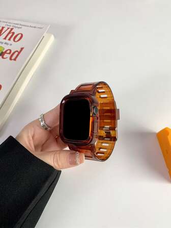 2 i 1 armband och fodral kompatibel med Apple Watch Band Apple Watch 42mm 38mm 40mm 41mm 44mm 45mm Fashion Smart Watch-byte Apple Watch Armband For Series SE2 SE 9 8 7 6 5 4 3 2 1 För kvinnor Män som en present till studenter som återvänder till skolan