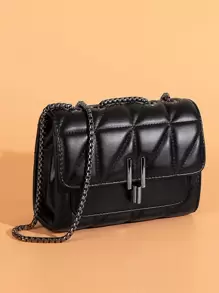 Waterproof,Lightweight,Business Casual Luxury Designer Bag, Women Chain Crossbody Bag, For Women Handbag Shoulder Bag Messenger Female Clutch For Teen Girls Women College Students,Rookies & White-collar Workers Perfect for Office,College,Work ,Business,Commute,Outdoors, Travel, Outings - Black - View 1