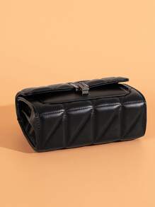 Waterproof,Lightweight,Business Casual Luxury Designer Bag, Women Chain Crossbody Bag, For Women Handbag Shoulder Bag Messenger Female Clutch For Teen Girls Women College Students,Rookies & White-collar Workers Perfect for Office,College,Work ,Business,Commute,Outdoors, Travel, Outings - Black - View 4