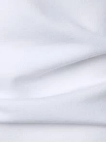 Manfinity Homme Men Contrast Trim Long Sleeve Color Block Polo Shirt, For Work, Fall - White - View 4