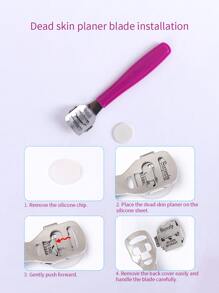 6入組腳死皮拆卸工具套裝 - 中紫紅色 - 查看 6