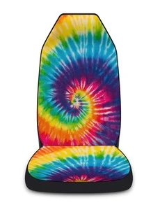 1pc Tie Dye Car Seat Cover - Multicolor - View 2