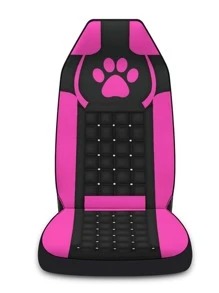 1pc Paw Print Car Seat Cover - Multicolor - View 2