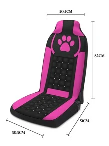 1pc Paw Print Car Seat Cover - Multicolor - View 4