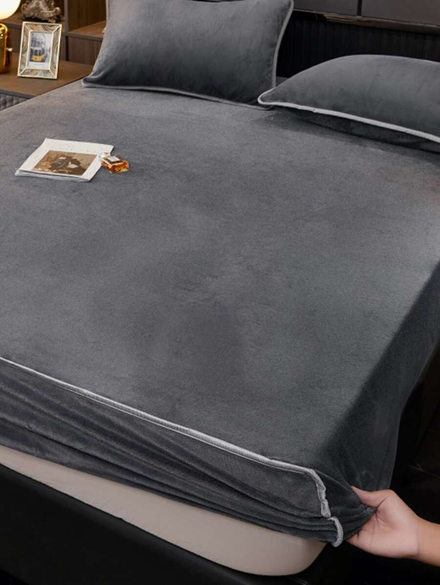 Sábana bajera unido en contraste - Gris Oscuro - Ver 1