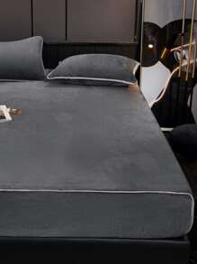 Sábana bajera unido en contraste - Gris Oscuro - Ver 2