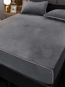 Sábana bajera unido en contraste - Gris Oscuro - Ver 3