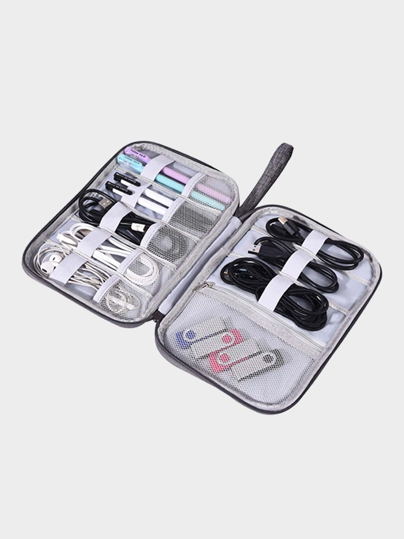 1入組多功能旅行收纳包 - 灰色 - 查看 1