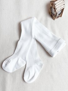 4pairs Toddler Girls Solid Tights - Multicolor - View 5