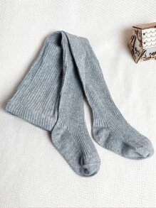 4pairs Toddler Girls Solid Tights - Multicolor - View 7