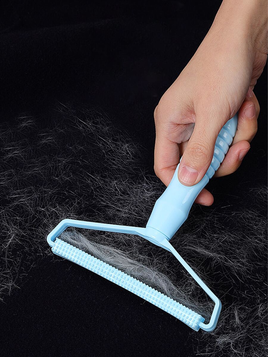 1 herramienta de depilación para asiento de coche, limpiador de coche - Azul - Ver 1