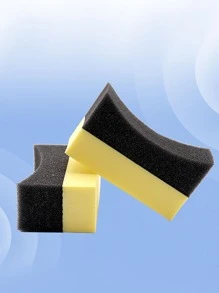 1 miếng bọt biển tẩy lông ô tô, chất tẩy rửa ô tô - Màu vàng - Xem 2