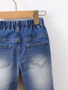 Niñito Jeans desgarro con lavado