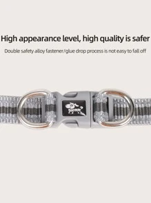 2pcs Reflective Pet Leash & Harness Set - Black - View 6