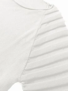 Manfinity Hombres Jersey de manga raglán - Blanco - Ver 8