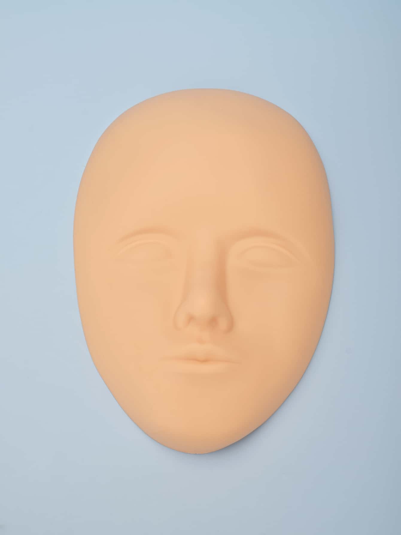 Practice Skin Head,1 PC 5D Facial Tattoo Skin Practice Head,Silicone Fake Facial Training Skin,Eyebrow Eyeliner Lips Model Permanent Makeup For Beginners and Artists,For Multi-Purpose Use - Apricot - View 1