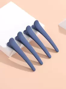 4个哑光鳄鱼夹，带定位功能，美发工具，美发产品及配件，适用于理发店、美容院、旅行必备、返校季、旅行度假、女士美发配饰、后梳、理发配件、吹风机、头发、理发师、美发工具、美发产品、吹风机、头发、配件、美发产品、美发工具、美发用品、护发、卷发梳、理发师、理发配件、美发设备、旅行必备、旅行必备、发型、美发、头发、旅行、美发产品、美发工具、美发用品、理发师、理发配件、理发店、美发设备 - 藏蓝色 - 查看 3