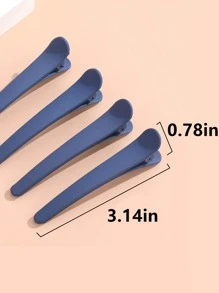 4个哑光鳄鱼夹，带定位功能，美发工具，美发产品及配件，适用于理发店、美容院、旅行必备、返校季、旅行度假、女士美发配饰、后梳、理发配件、吹风机、头发、理发师、美发工具、美发产品、吹风机、头发、配件、美发产品、美发工具、美发用品、护发、卷发梳、理发师、理发配件、美发设备、旅行必备、旅行必备、发型、美发、头发、旅行、美发产品、美发工具、美发用品、理发师、理发配件、理发店、美发设备 - 藏蓝色 - 查看 5