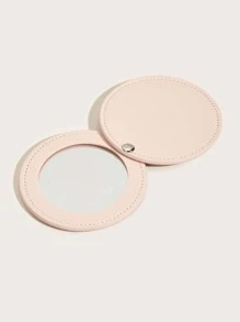 1pc Minimalist Portable Mirror - Pink - View 2