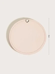 1pc Minimalist Portable Mirror - Pink - View 3