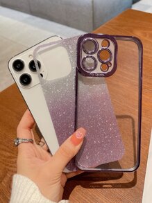 Ombre Glitter Phone Case Compatible With iPhone15/15Plus/15Pro/15Promax - Multicolor - View 2