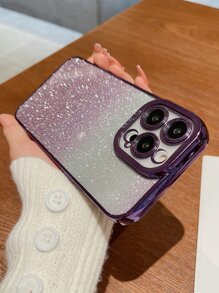 Ombre Glitter Phone Case Compatible With iPhone15/15Plus/15Pro/15Promax - Multicolor - View 3