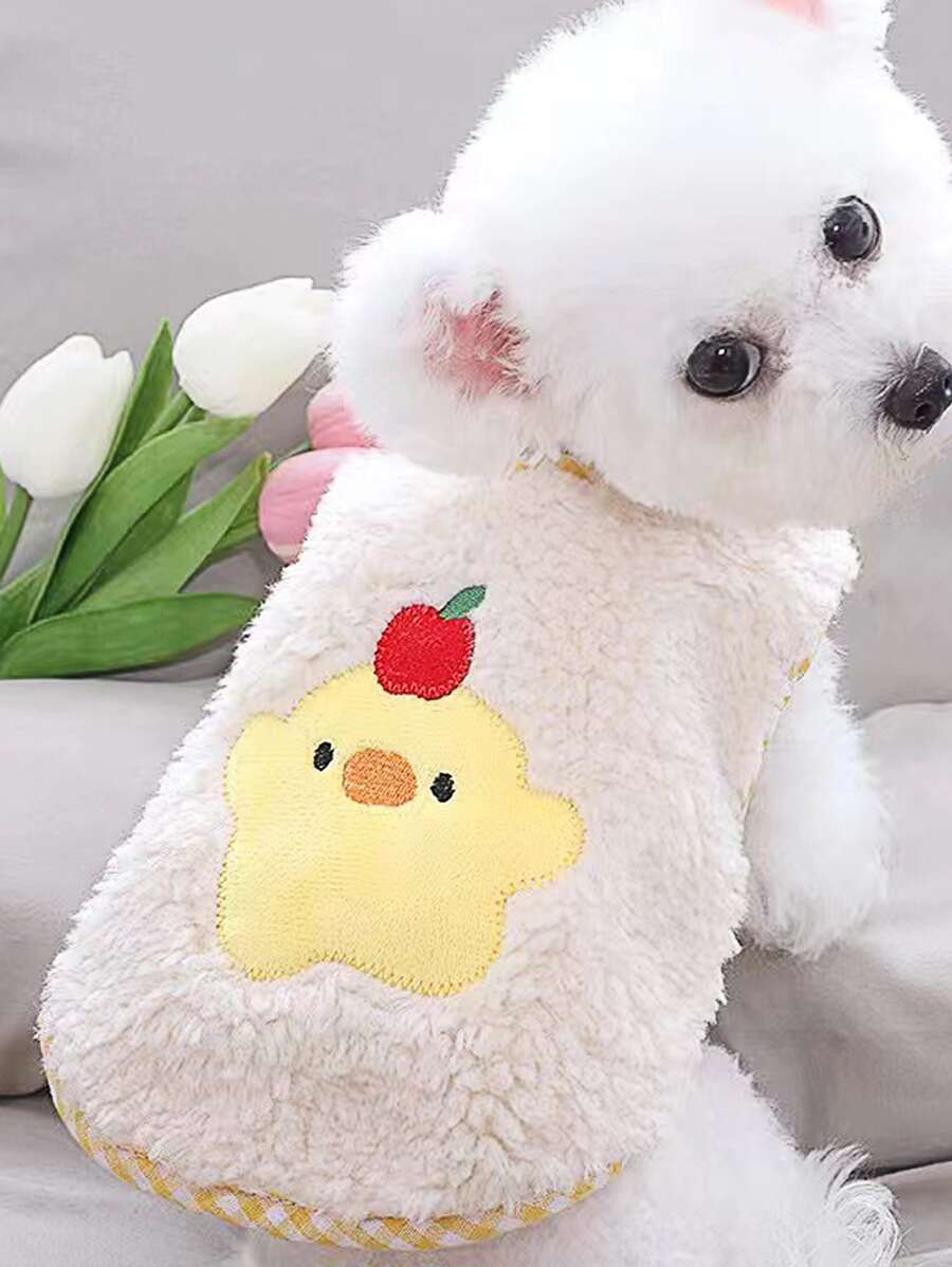 Cartoon Graphic Pet Jacket - Multicolor - View 1