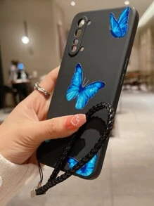 蝴蝶樣式手機殼附帶繩子 - 彩色 - 查看 4