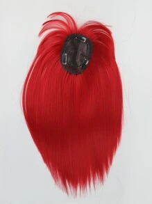 Short Straight Synthetic Hair Bangs - Red - View 7